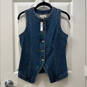 Madewell Classic Blue Denim Vest